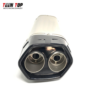 Silenciador de escape universal para motocicleta, silenciador de escape de acero inoxidable para EX250M VERSYS650 Z250SL CB190X <span class=keywords><strong>XADV750</strong></span> - Product Image 6