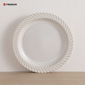 Service de table en céramique de haute qualité, écologique, moderne et luxueux, style nordique, créatif, blanc, passe au lave-vaisselle, durable - Product Image 5