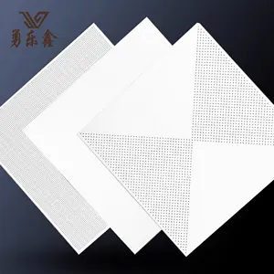 Modern Punching Perforated Aluminum Ceiling Board Artistic Metal acoustic ceiling panels With CE Certification