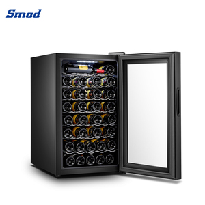 Enfriador de Vino y Bebidas Inteligente SMAD con Capacidad para 45 Botellas y Pantalla Digital, Diseño de Bodega de Madera - Product Image 2