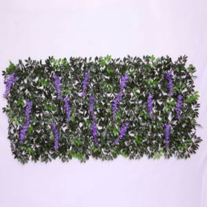 Stock espandibile fiori artificiali viola salice traliccio calore espandibile foglia artificiale recinzione per scopo decorativo No MOQ - Product Image 1