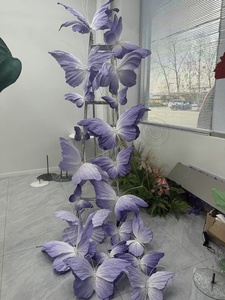 Handmade khổng lồ đầy màu sắc nhân tạo Organza giấy bướm giá tốt cho tốt nghiệp của mẹ ngày tổ chức sự kiện bên trang trí đám cưới - Product Image 3