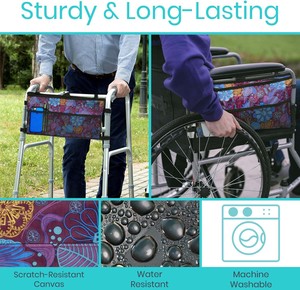 Échantillon gratuit Vente à chaud Sac à béquille enduit de perles de Taïwan Pochette sécurisée étanche Pochette légère colorée Rangement des béquilles cassées - Product Image 5