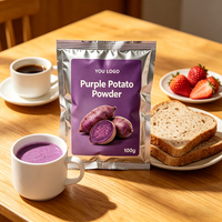 Colorant alimentaire naturel pour la pâtisserie, ingrédient pour smoothie, poudre de patate douce violette 100% pure