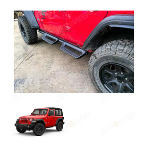 JP16 ODM aluminio lateral paso Rock Slider estribo para <span class=keywords><strong>WRANGLER</strong></span> 2018 + Offroad 4 puertas reposapiés Pedal Nurf Bar - Product Image 1
