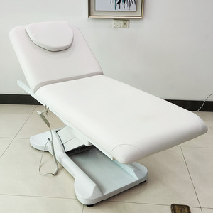 Cama de Spa de lujo, moderna mesa de masaje con 3 motores, eléctrica, Blanca, para salón de belleza, 2023 - Product Image 2