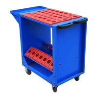 Chariot mobile personnalisé pour porte-outils CNC Armoires de stockage Arbor Chariot à outils CNC
