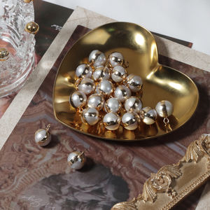 Accesorios para Pendientes colgantes Diy de 11-12mm, perlas redondas Edison sueltas, doradas, naturales, de agua dulce, Edison - Product Image 5