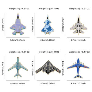 Spille in Lega di Zinco YINI Aircraft - Distintivi Artistici di Volo Dettagliati Stampati in UV, Oggetti da Collezione Unici per Appassionati di Aerei e Difesa - Product Image 5