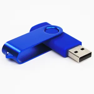 Pen drive giratório personalizado USB 2.0/3.0 1GB 128GB Micro Plástico Flash Drive Caixa de embalagem compatível com PC novo estoque 8g Peso