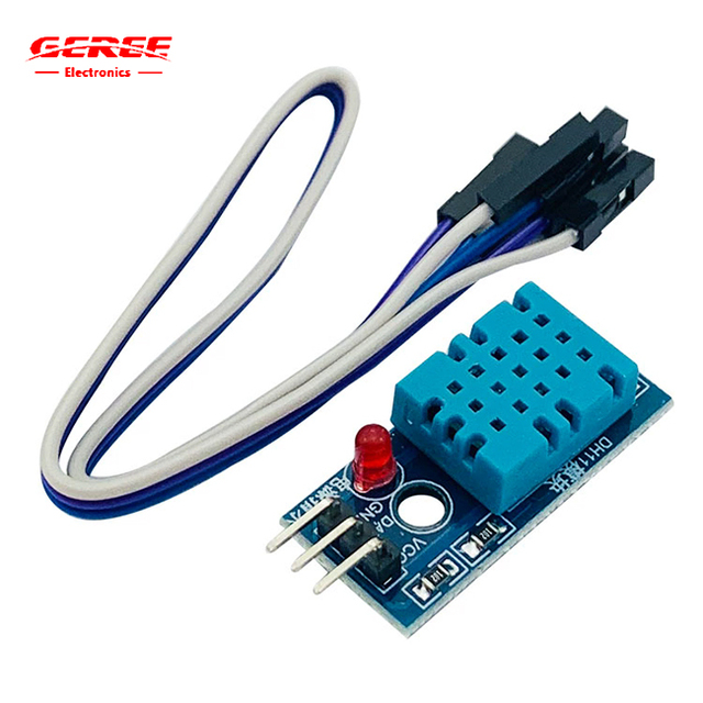 DHT11 Temperature and Humidity Sensor DC5V Single Bus Digital Module 20-90% Humidity Measurement 3-pin Sensor Module
