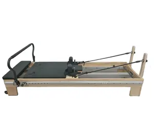 High Quality Yoga Fitness Equipment Professional Reformers Pilates Maple wooden Pilates Reformer Multi Functional Reformers