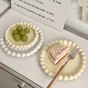 High-End Cream Style Ins <b>Plate</b> <b>Disposable</b> Creative Fruit Pasta Western Food <b>Plate</b> for Parties for Hotels - Product Image 5