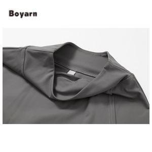 Boyarn TZ8819 femmes solide respirant Fitness ensemble de sport Gym col carré soutien-gorge entraînement Yoga vêtements de sport bout à bout Shorts - Product Image 4