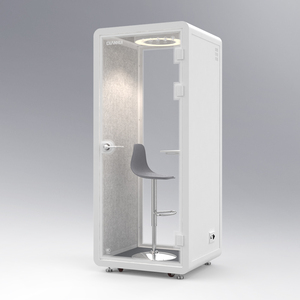 Cabina <span class=keywords><strong>de</strong></span> <span class=keywords><strong>estudio</strong></span> respetuosa con el medio ambiente con espacio <span class=keywords><strong>de</strong></span> trabajo para una persona y equipada con mesa y <span class=keywords><strong>silla</strong></span> en el interior - Product Image 1