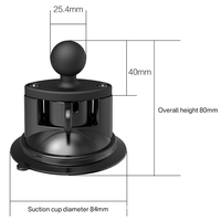 Accessoires pour caméras d'action : Support à ventouse universel avec rotule pour surfaces lisses en verre à l'intérieur des voitures