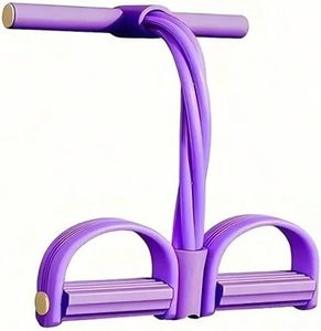 <b>Tube</b> Pedal Ankle Pullers Upgrade Exercise Equipment Foot Pedal <b>Resistance</b> Bands Handle Women Men Natural Latex Tension Ropes - Product Image 1