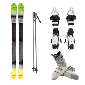 Ensemble de chaussures de <span class=keywords><strong>ski</strong></span> pour sports d'hiver, avec fixations et bâtons, marque [Nom de la marque], à prix avantageux - Product Image 5