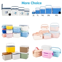 Glacière isotherme 5L personnalisée, anti-fuite, en plastique rigide, légère, avec poignée, pour pique-nique, camping, pêche et transport de canettes de bière