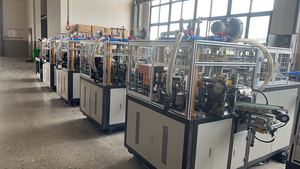 MB-400 <strong>Factory</strong> Priced Paper Plate Making Machine Tableware Production Line Restaurant Home <strong>Use</strong> Hotels Used Bearing Motor PLC - Product Image 4