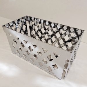 Hotel-Grade Wall Mounted Shower Luxury One Piece Stainless Steel <b>Basket</b> with Diamond Hole - Product Image 3