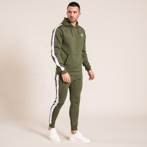 Áo Hoodie Chui Đầu Màu Xanh Quân Đội Với Dải Màu Trắng Áo Thể Thao Nam Thường Ngày Được Sản Xuất Bởi Các Sản Phẩm Của Huzaifa. (Đã Xác Minh PayPal) - Product Image 2