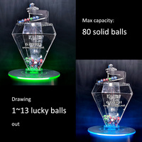Luft geblasene Lotterie maschine mit Diamant zylinder für Lotto spiele DR50