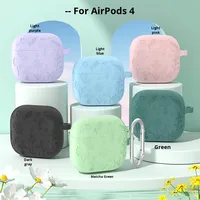 Nouvelle coque de protection en silicone à motif floral pour AirPods Pro 3 Pro 2, housse souple pour écouteurs AirPods 5 4 3 avec cordon et porte-clés