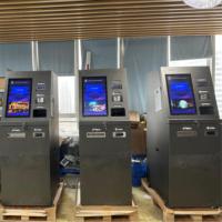 Kiosque de paiement en espèces en libre-service, machine de change de devises étrangères, lecteur de passeport, distributeur de billets, machine de change de devises