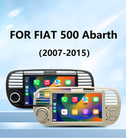 Radio de Coche Android de 7 Pulgadas para FIAT 500 Abarth (2007-2015) - GPS, Android Auto Inalámbrico, Pantalla Táctil Estéreo, WiFi Integrado, Audio de Alta Resolución