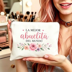 Borsa per <span class=keywords><strong>cosmetici</strong></span> e articoli da toeletta con chiusura a cerniera, compatta, da viaggio, regalo per la mamma - Elegante pochette regalo - Product Image 4