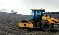 Compacteur vibrant à tambour unique en acier Shantui SR20H-B6 de 20 tonnes, rouleau compresseur hydraulique pour la construction de routes en Afrique de l'Ouest