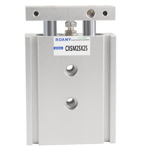 กระบอกลมแบบสองแกนโรนี่ รุ่น CXSM25X25 แบบสองทาง ตัวกระบอกทำจากอะลูมิเนียม - Product Image 1