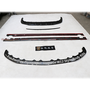 Kit carrosserie en fibre de carbone sèche style W12 pour Bentley Flying Spur 2020-2025 – Diffuseur avant et arrière, jupes latérales, kit carrosserie - Product Image 6