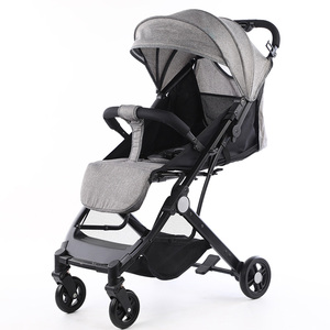 Poussette bébé à boucle automatique à une touche, best-seller, avec dossier réglable, pliage à une main, cadre en métal et matériau plastique - Product Image 1