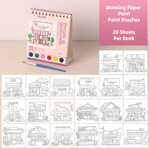 Peinture avec des livres de coloriage <span class=keywords><strong>à</strong></span> l'eau Livre de coloriage aquarelle Arts Livre de peinture <span class=keywords><strong>à</strong></span> l'eau pour les tout-petits - Product Image 4