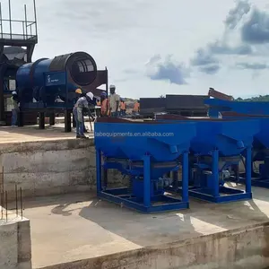 Africa Popular 100TPH Complete Ore Concentration Gravity Separator Equipment Used for Alluvial Tin Processing Plant