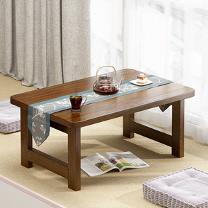 Wood Coffee Table Multifunctional <b>Foldable</b> Home Living Room Study <b>Desk</b> Bedroom Table QXKZ-HSL18 - Product Image 1