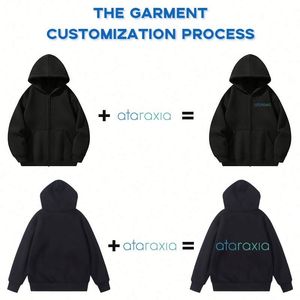 Custom Heavyweight Oversized 100% Cotton Blank Fleece Streetwear Pullover Hoodies for Men Drop Shoulder Plain Hoodies - Product Image 3