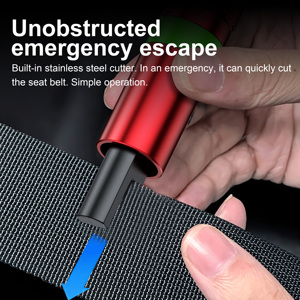 Martello di Sicurezza per Auto e Taglierino per Cinture di Sicurezza, Rompivetro Multifunzione in Lega di Alluminio, Mini Strumento di Emergenza Portatile per Soccorso in Auto - Product Image 3