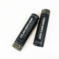 Vente en gros de tubes noirs imprimés pour les yeux pour cosmétiques boîtes en papier pour bouteilles de soins de la peau personnalisées et écologiques