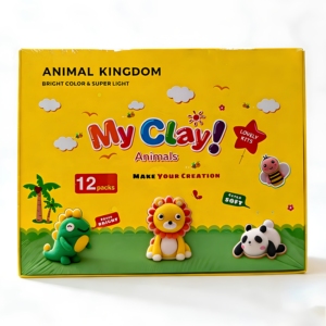MIKATALE Série Thème Royaume Animalier Pâte à Modeler Super Légère à Séchage à l'Air - Coffret Cadeau Éducatif DIY pour Tous les Âges - Product Image 1