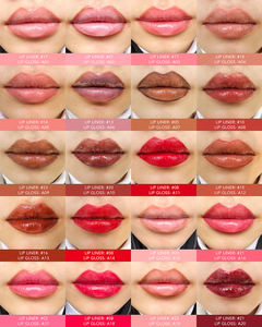 Toptan dudak gömlekleri Lipgloss kozmetik 2 in 1 kiti uzun ömürlü Vegan mat Glitter özel etiket Lipliner ruj seti - Product Image 6