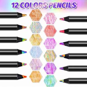 Fournitures scolaires colorées pour la rentrée : Crayons de dessin multicolores, articles tendance, cadeaux de Noël - Product Image 3