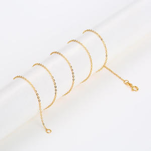 Vòng cổ dây chuyền vàng thật <span class=keywords><strong>14K</strong></span> 18K AU750 vàng khối nguyên chất bán buôn - Product Image 2