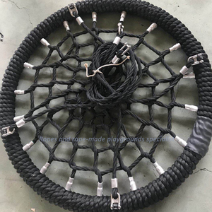 Siège de balançoire pour enfants en filet de corde rond de 100 cm avec certificat TÜV pour les aires de jeux publiques - Product Image 6