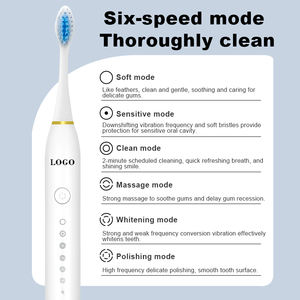Brosse à dents électrique intelligente 300 mAh la plus vendue, professionnelle, à poils souples, étanche, portable, pour le blanchiment des dents - Product Image 2