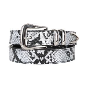 Conception d'usine serpent crocodile de luxe personnalisé Cowboy de l'Ouest boucle ardillon en alliage de zinc pleine fleur bracelet en cuir véritable ceinture de créateur - Product Image 2