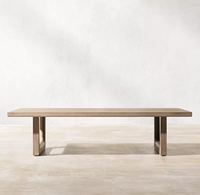 Meubles de jardin en teck de style moderne ensemble de canapés en bois personnalisés en usine avec des coussins imperméables résistants aux intempéries