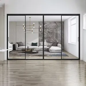 Excellent quality sliding door aluminum balcony exterior sliding glass door Slim Frame Sliding Door